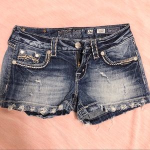 Denim shorts